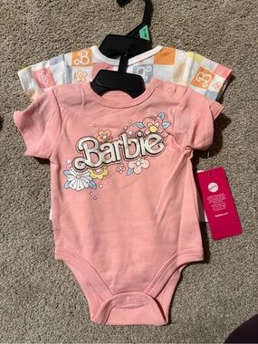 Barbie Pink onesie 2 pack, 6-9 months